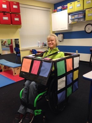 Halloween rubrics cube costume