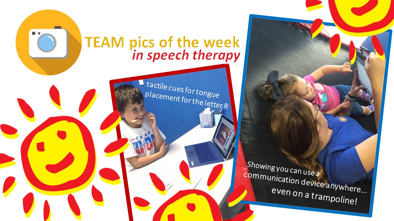 Speech Therapy Pics of the Week!